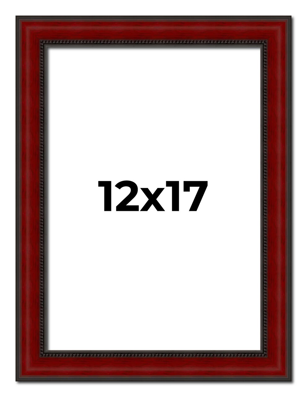 Weathered Red Picture Frame - UV Acrylic, Foam Board Backing, Hanging Hardware
